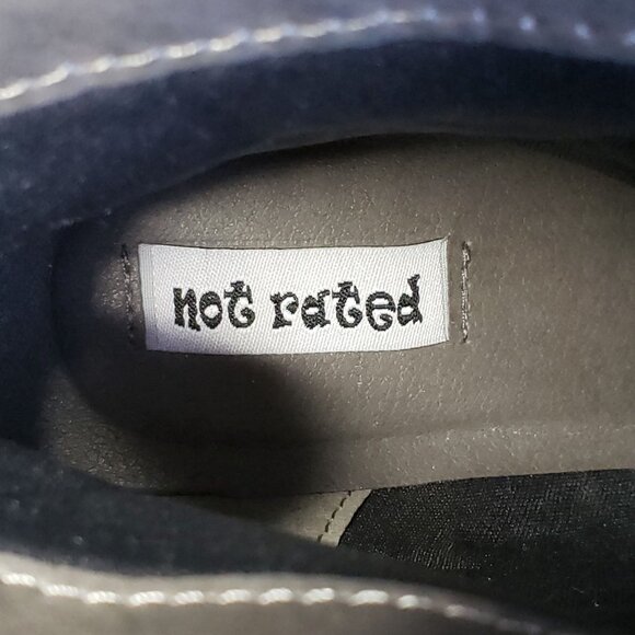 Not Rated Western Ankle Bootie Size 6 Gray Buckle Strap Pull On Cowgirl Boots - Picture 11 of 11